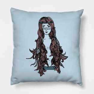 Princess with Long hair Pillow