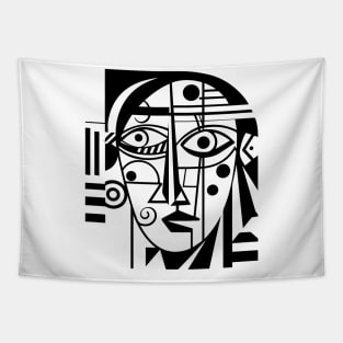 Cubist Woman Tapestry