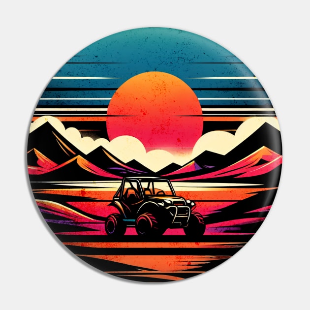 Sand Buggy Vintage Design Pin by Miami Neon Designs