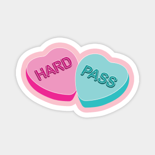 Conversation Hearts: Hard Pass Magnet