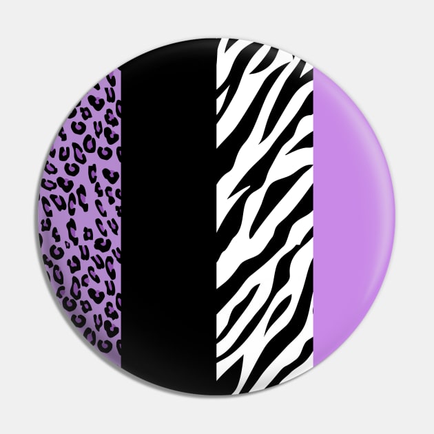 Leopard Print, Zebra Print, Animal Print, Purple Pin by Jelena Dunčević