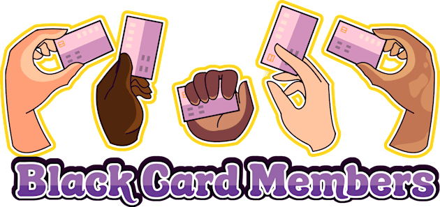 Black Card Members Logo Kids T-Shirt by Black Card Members