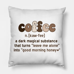 Coffee definition Pillow