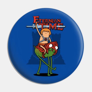 Funny Cute Superhero 80's Cartoon Adventure Mashup Parody Pin