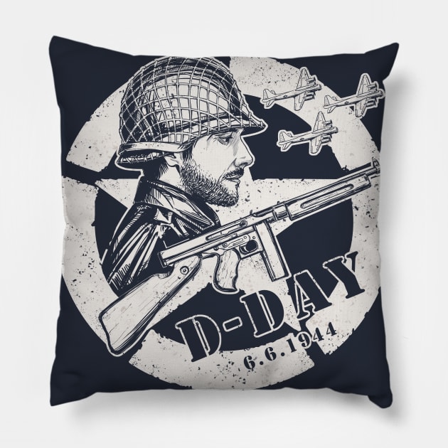 D-day Pillow by xartt