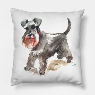 Standard Schnauzer Watercolor - Dog Lovers Pillow