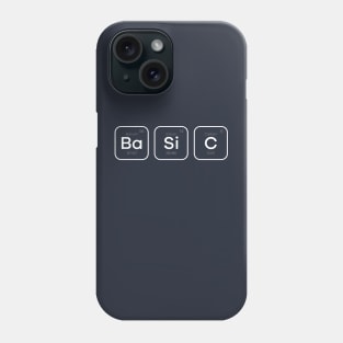 Basic periodic table of elements science Phone Case