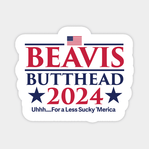 Beavis Butthead 2024 Magnet by MindsparkCreative