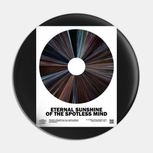 minimal_Eternal Sunshine of the Spotless Mind Warp Barcode Movie Pin