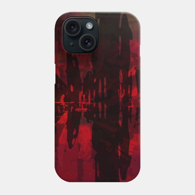 Red Chaos Phone Case by Artprintzilla