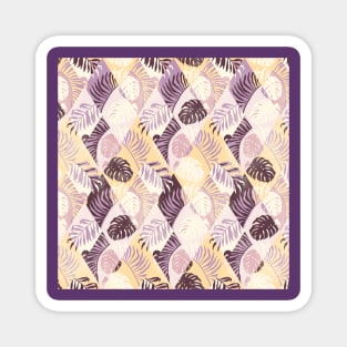 Purple Tropical Diamonds Magnet