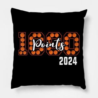 1000 Points Basketball Scorer High School Basketball Player Pillow