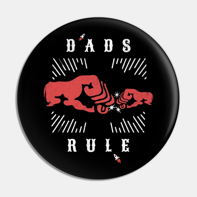 Fathers Day Gift For Dads Gifts For Son To Dad To Son Fist Bump Dad Rules Pin by InktuitionCo