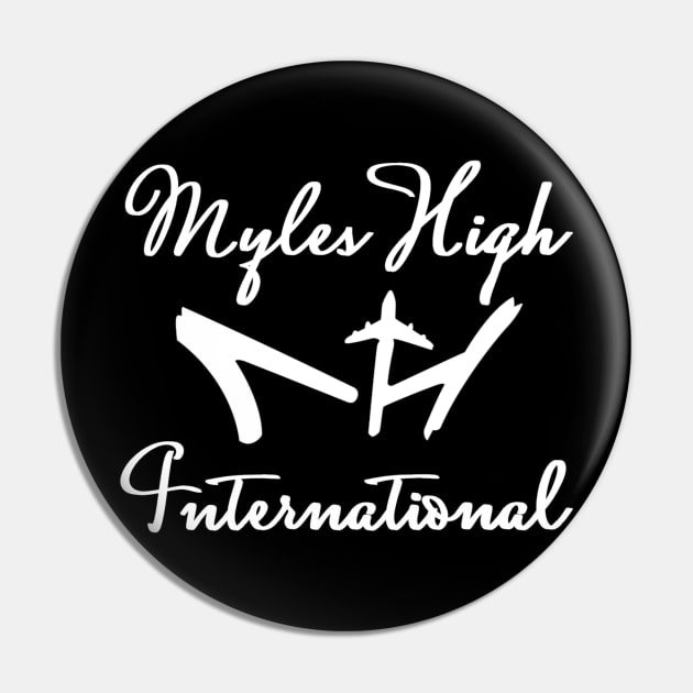 MHI White Script Pin by mylehighinternational