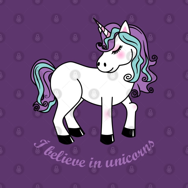 I believe in unicorns by Pendientera