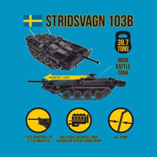 Who likes tanks! Strv 103B Swedish Tank T-Shirt