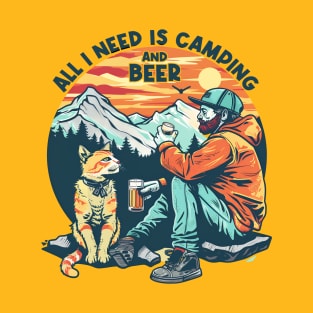 All I Need Is Camping And Beer T-Shirt