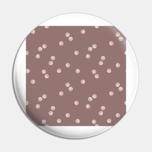 Scattered Dots Minimalist Geometric Pattern - Muted Mauve Pin