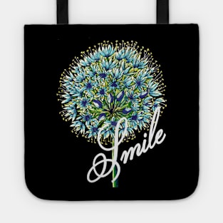 Blue Dandelion Art Tote