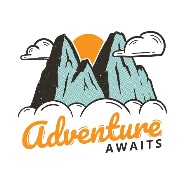 Mountain - Adventure awaits by teeszone_design