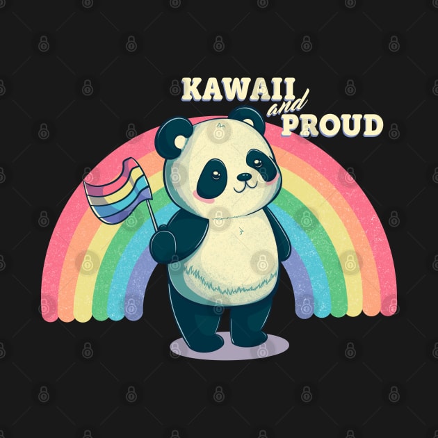 Kawaii and Proud - Gay Pride Panda by ArtDiggs