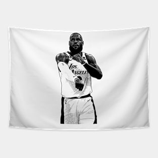 Lebron James All Hail The King Tapestry