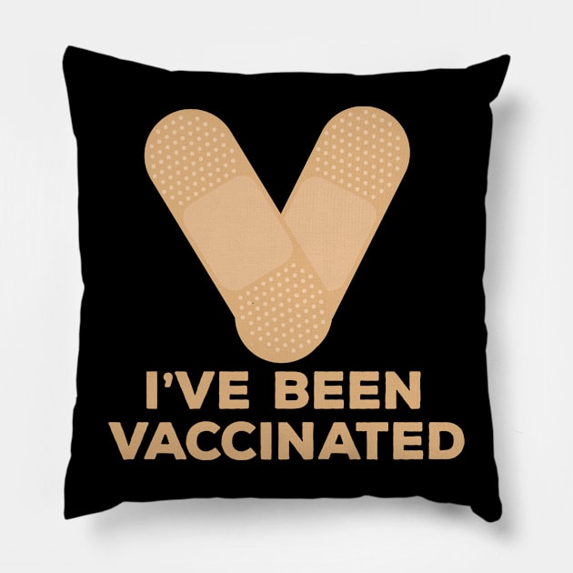 I've Been Vaccinated Pillow by DiegoCarvalho