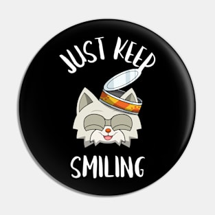 kittyswat Andy "Just Keep Smiling" Pin