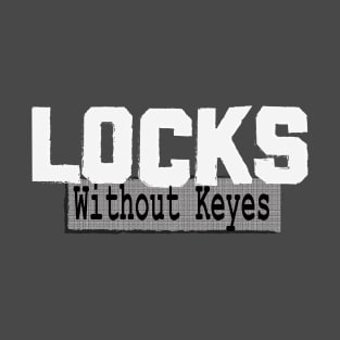 Locks Without Keyes White No Print Logo T-Shirt