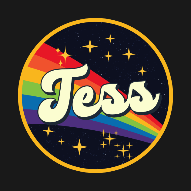 Tess // Rainbow In Space Vintage Style by LMW Art