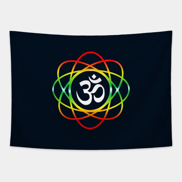 Om Symbol Aum sign Spiritual Yoga Meditation Mantra Tapestry by PlanetMonkey