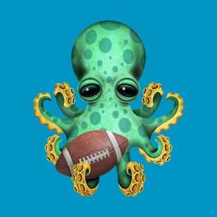 Cute Baby Octopus Playing With Football T-Shirt