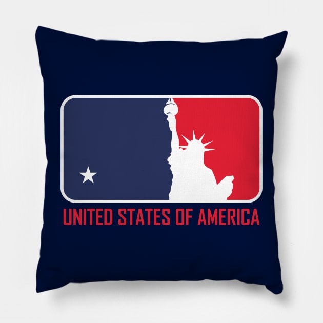 Major League of America Pillow by NathanielF