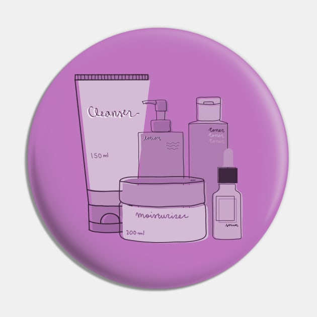 Skincare Essentials (Purple Theme) Pin by aaalou