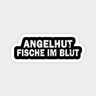 Fischerhut Angeln Hut Fische Teich Karpfen Spruch Magnet