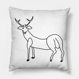 Little Deer Doodle Pillow