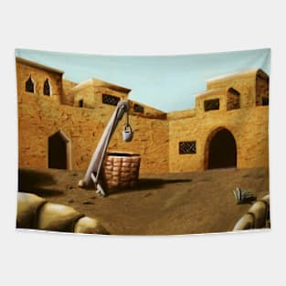 Illustration Treasures - Beersheba Courtyard Tapestry