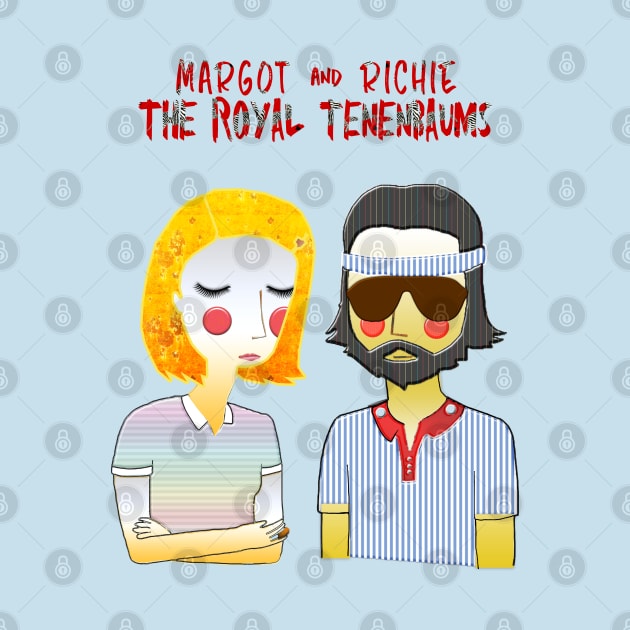 Margot & Richie Tenenbaums by LanaBanana