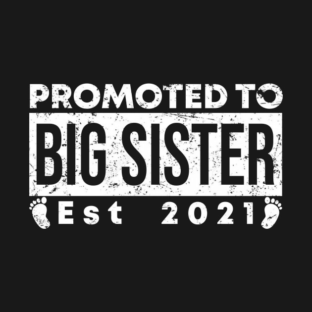 Vintage Promoted to Big Sister 2021 new Sister gift Big Sister by Abko90