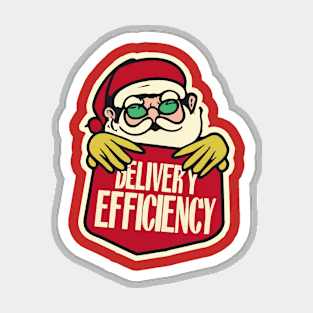 Santa’s delivery efficiency Magnet