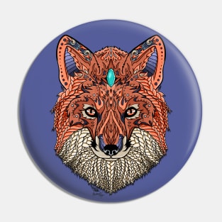 Fox Totem, Spirit Animal Art Pin