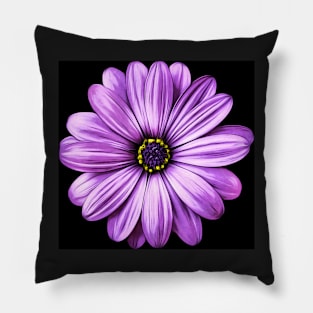 Purple Flower | Floral Art Pillow