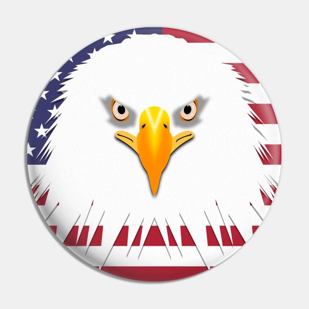 USA Eagle Pin by SiSuSiSu