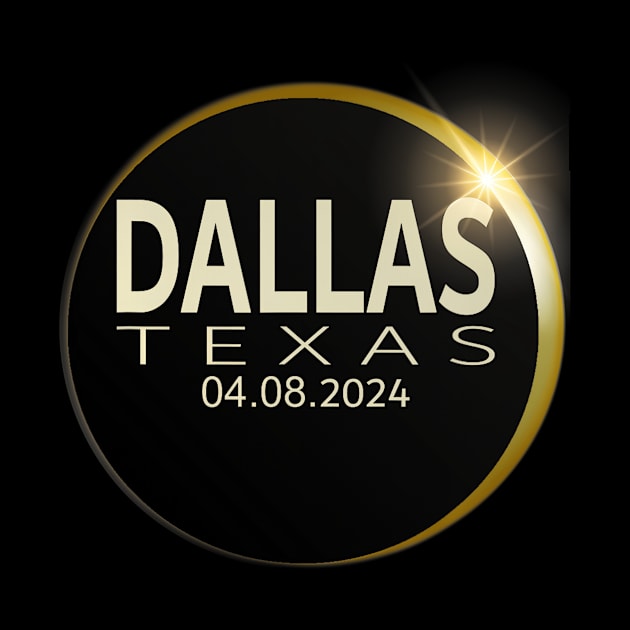 Total Solar Eclipse Dallas Texas April 8 2024 Eclipse by Diana-Arts-C