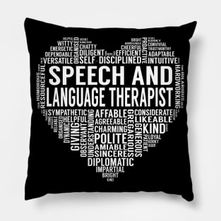 Speech And Language Therapist Heart Pillow