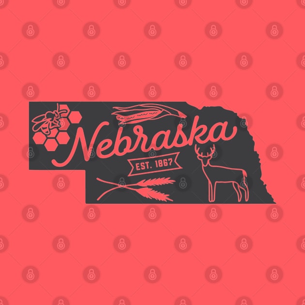 State of Nebraska Graphic Tee by MN Favorites