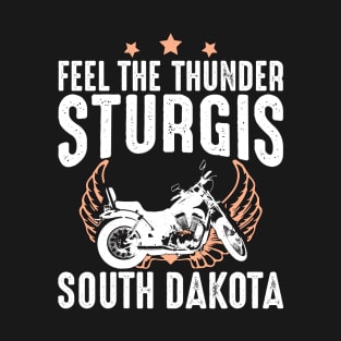 Feel the Thunder, Sturgis Biker Gift T-Shirt