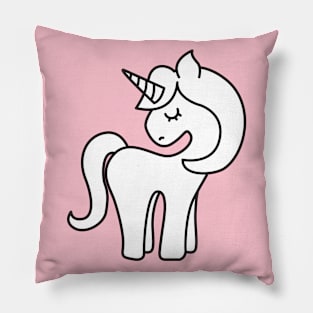 Shy Unicorn Pillow