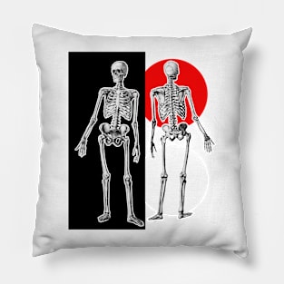 Standing skeletons Pillow