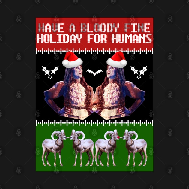 What We Do In the Shadows Christmas Sweater—Have a Bloody Fine Holiday for Humans by Xanaduriffic